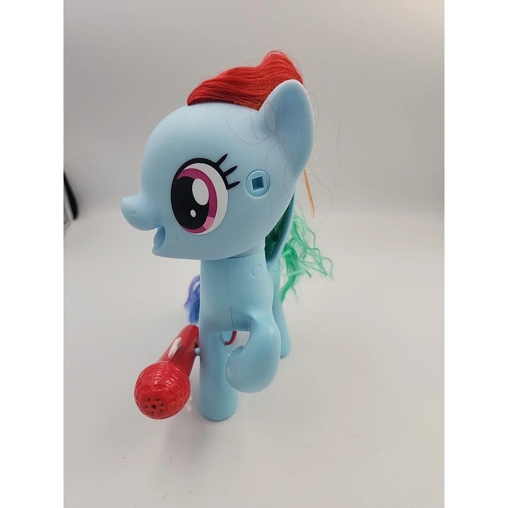 Hasbro My Little Pony‎ MLP Singing Rainbow Dash Microphone Figure Toy Works